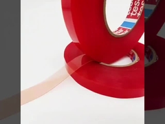 TESA 4965 نوار چسب دو طرفه فیلم قرمز زیربنای PET مقاوم در برابر گرما ضخامت 0.2MM