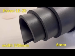 سیاه PORON INOAC فوم LE-20 بازتاب بالا 6.0mm فوم پشتیبان لاستیک