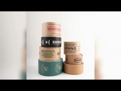 نوار کاغذی کرافت تقویت‌شده با چسب فعال‌شونده با آب و لوگوی چاپ‌شده سفارشی