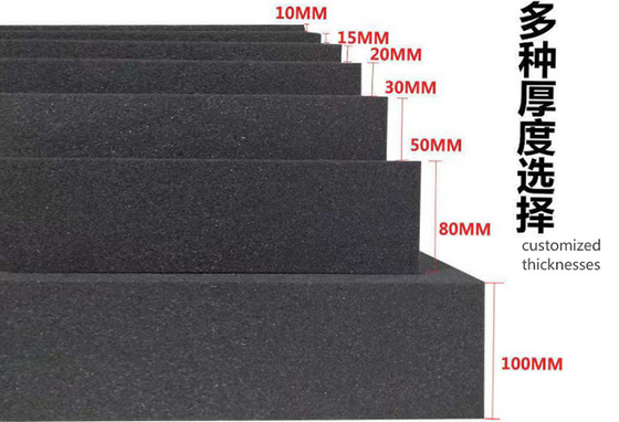 خرید فوم بازدارنده آتش CR C-4500 نوع فوم تک رنگ سیاه Neoprene اسفنج لاستیکی با سختی کم 1-30mm اختیاری online manufacture