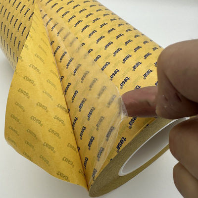 خرید TESA 68594 نوار چسب پیت دو طرفه ضد رطوبت شفاف با ویسکوزیتی بالا برای برش تولید آنلاین