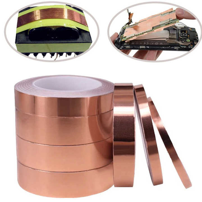 خرید دو طرفه فولیک مس رسانا 0.05mm ضخامت ضد خوردگی نوار مس online manufacture