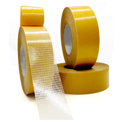 خرید Double-sided long filament adhesive tape mesh glass fiber carpet tape online manufacture