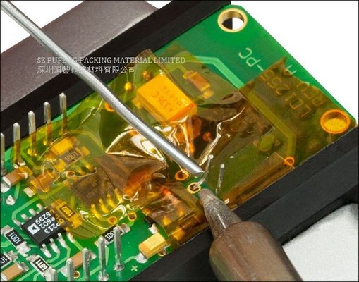 خرید نوار 280 درجه 100 میکرون Kapton Polyimide برای ماسک لحیم کاری PCB RoHS تولید آنلاین