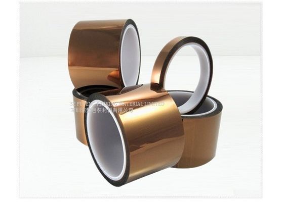 خرید نوار فیلم 0.05 میلیمتری Kapton Polyimide فیلم نوار RoHS 200 میکرون تولید آنلاین
