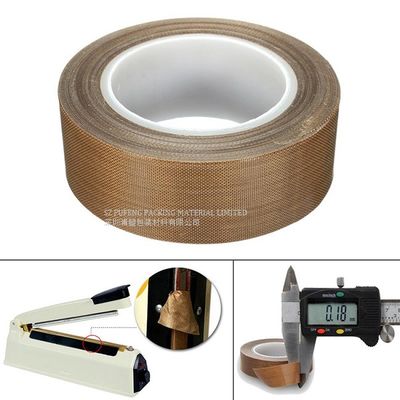 نوار فیلم PTFE با درجه حرارت بالا 0.13 میلی متر ، نوار سیلیکونی خود چسب