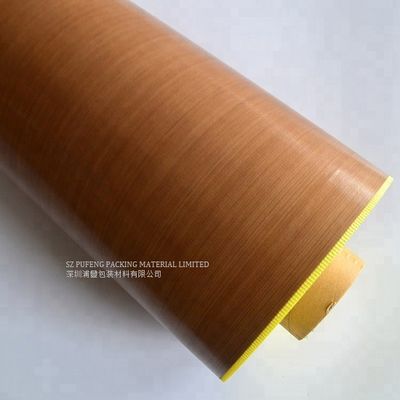 نوار PTFE قهوه ای یک طرفه با مقاومت کششی بالا ، نوار چسب ضد حرارت 25 میلی متر